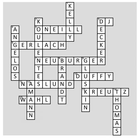 special talent crossword